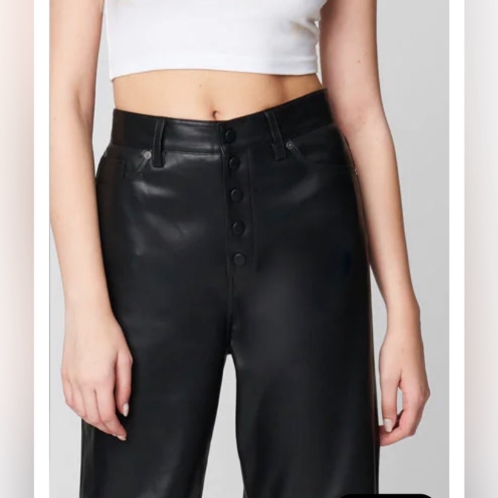 Blank NYC vegan leather Baxter pants size 28 nowhere road - Picture 2 of 12